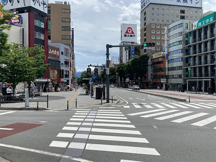 甲府駅からの道順-2